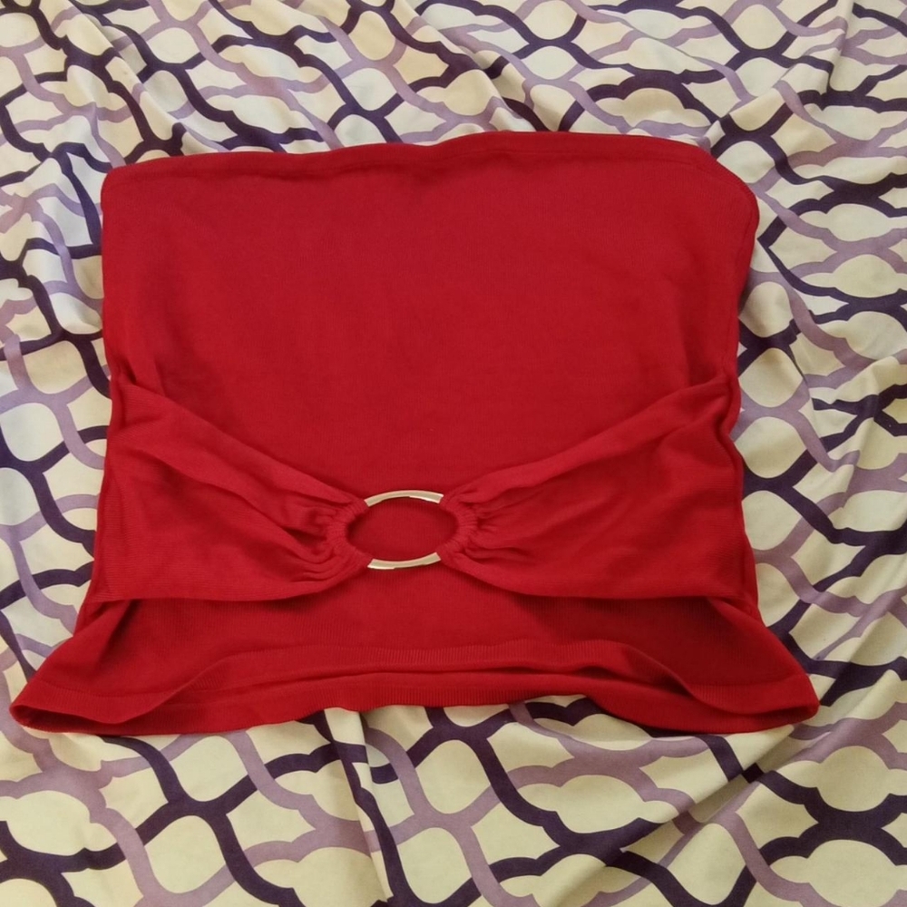 Vintage red tube top
